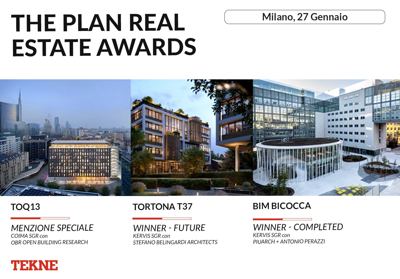 I progetti TEKNE premiati ai The Plan RE Awards 2026